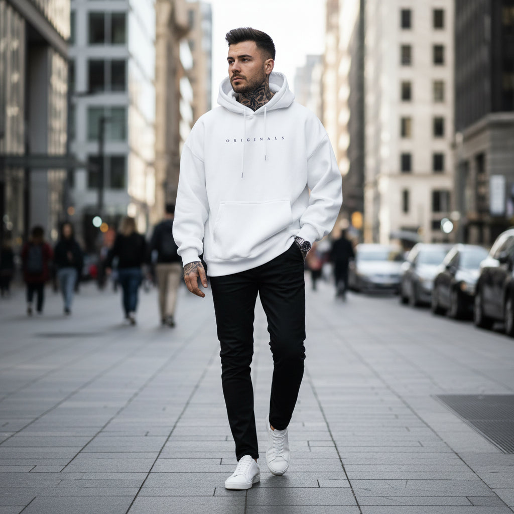 Men's Oversized Hoodie | Casual Long Sleeves