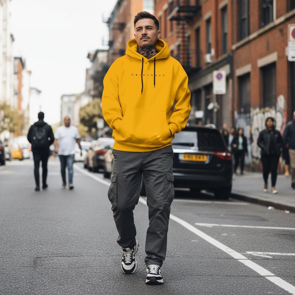 Men's Oversized Hoodie | Casual Long Sleeves