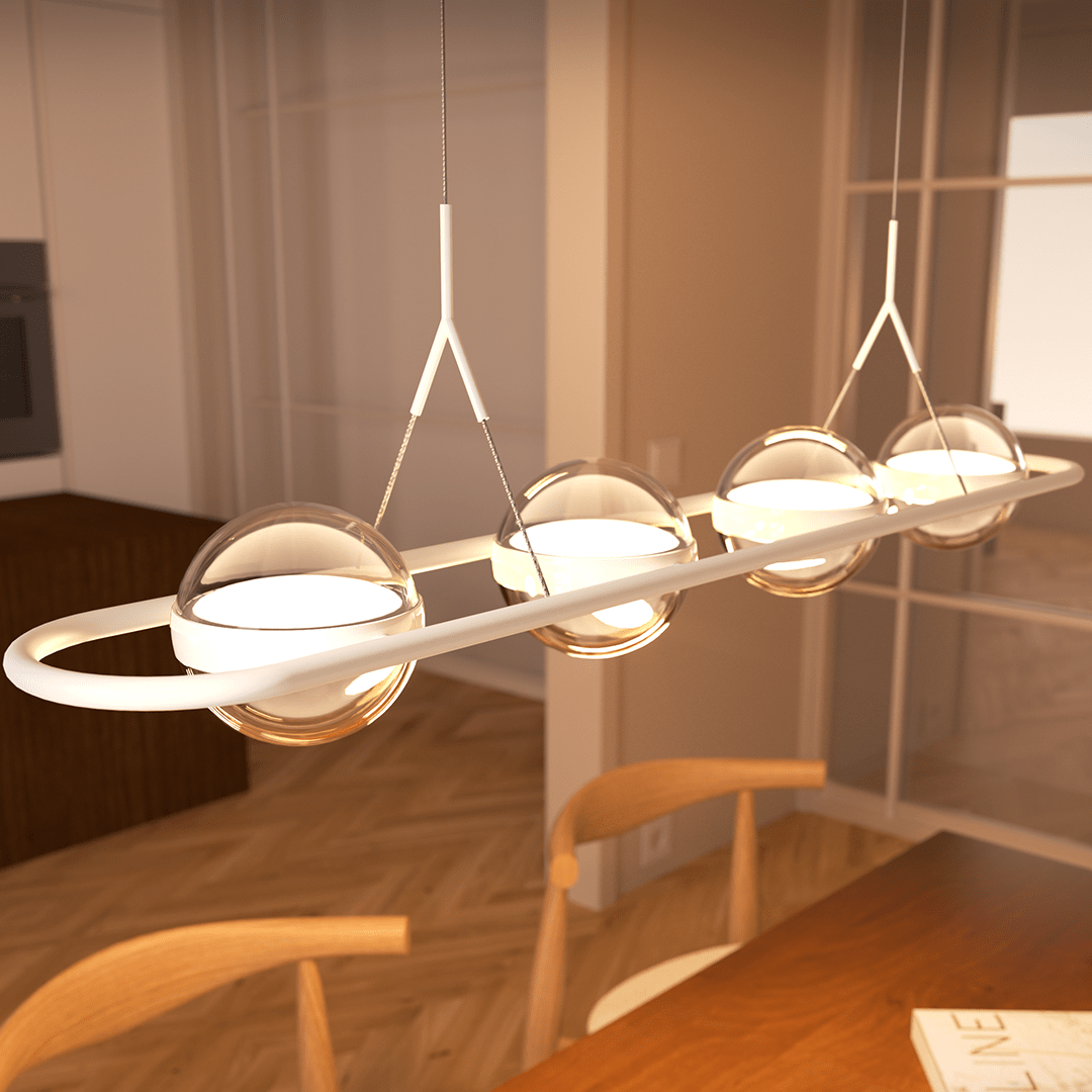 Modern Adjustable Pendant | Elegant Dining Room Design