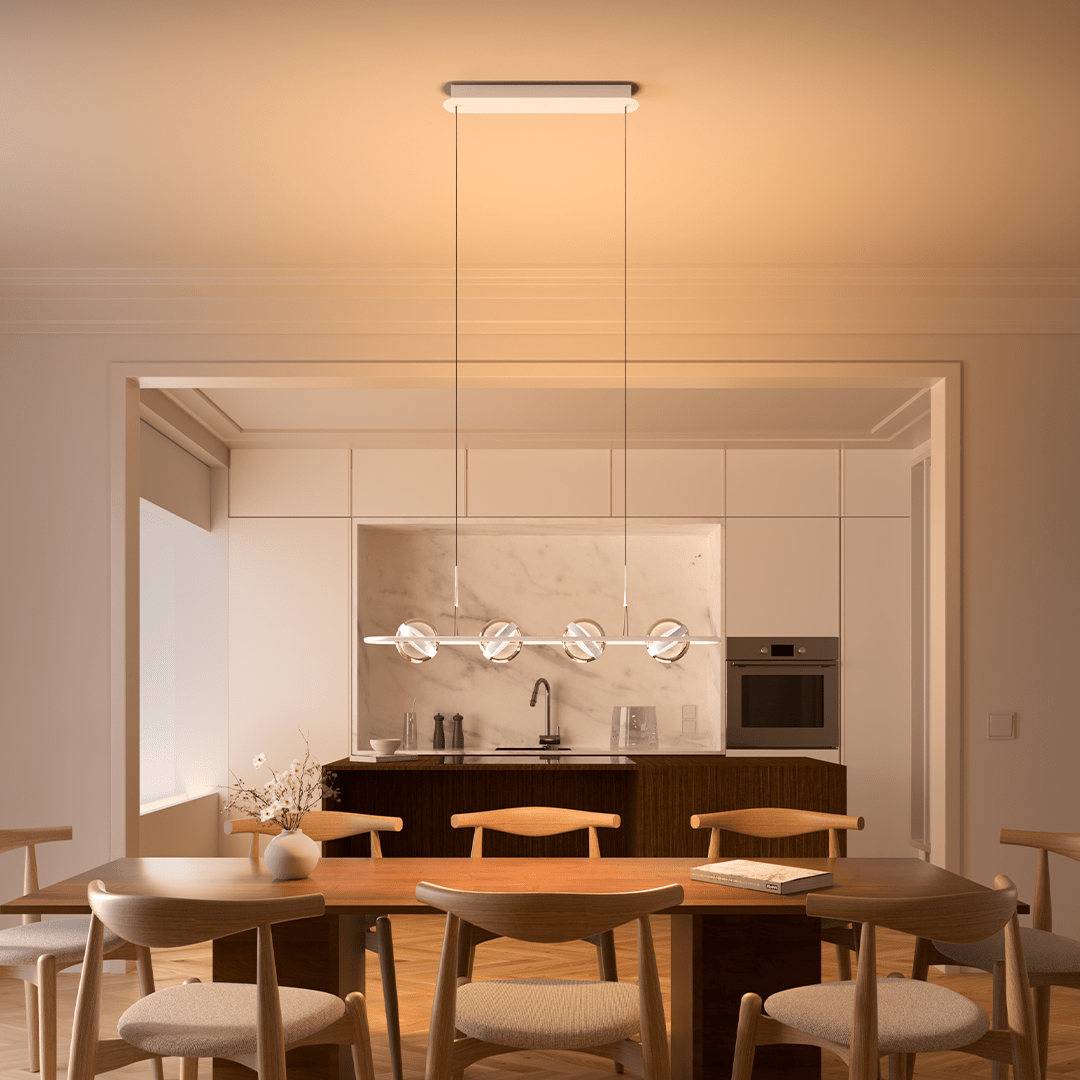Modern Adjustable Pendant | Elegant Dining Room Design