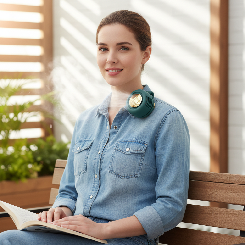 Portable Bladeless Neck Fan | Mini Hands-Free