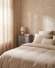 Bedside Table with 2 Removable Fabric Drawers | Steel Frame