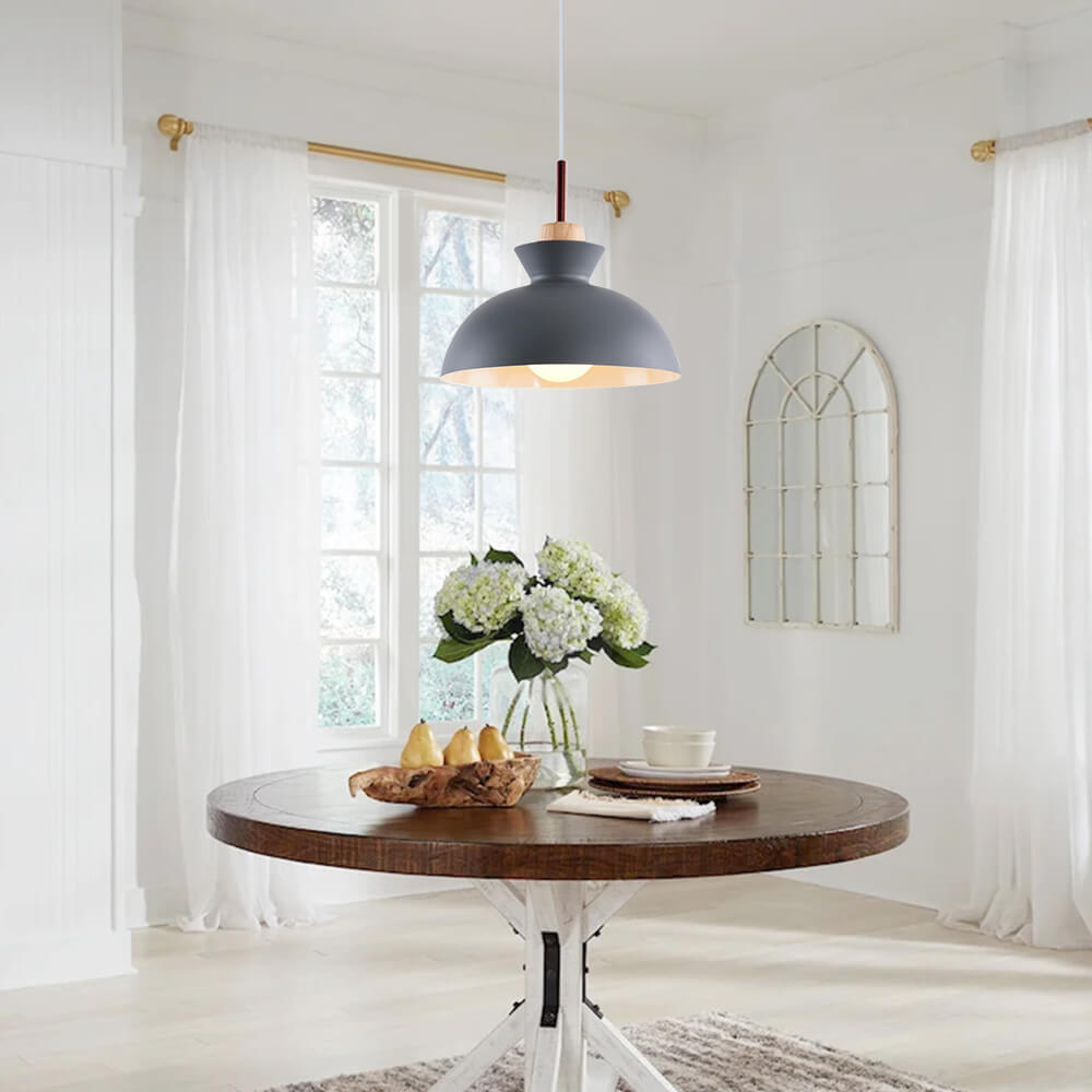 Modern Dome Pendant | Scandinavian Metal Lamp
