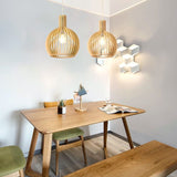 Artisan Wooden Pendant | Natural Scandinavian Design