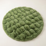 90 cm Round Bubble Texture Plush Rug | Soft and Warm