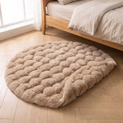 90 cm Round Bubble Texture Plush Rug | Soft and Warm