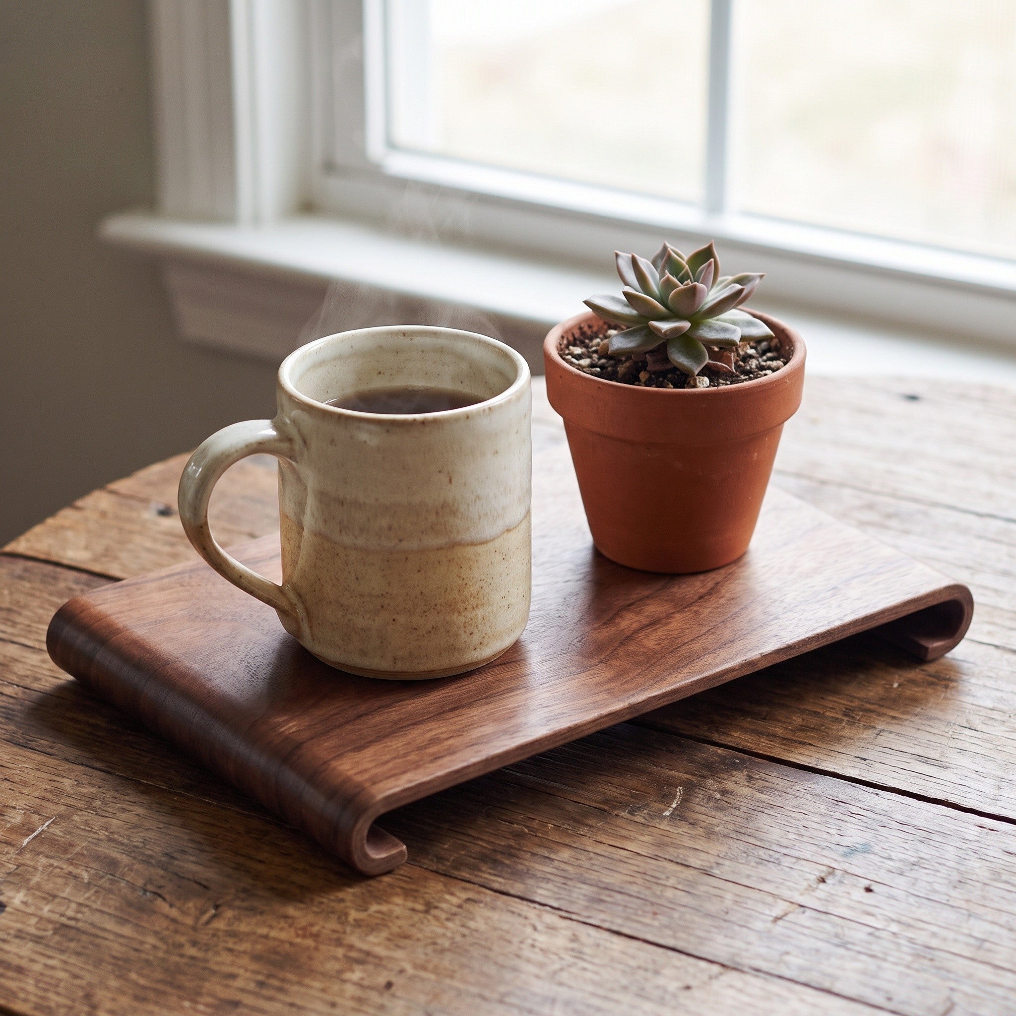 Rectangular Wooden Serving Tray | 21.5 x 12.8 cm