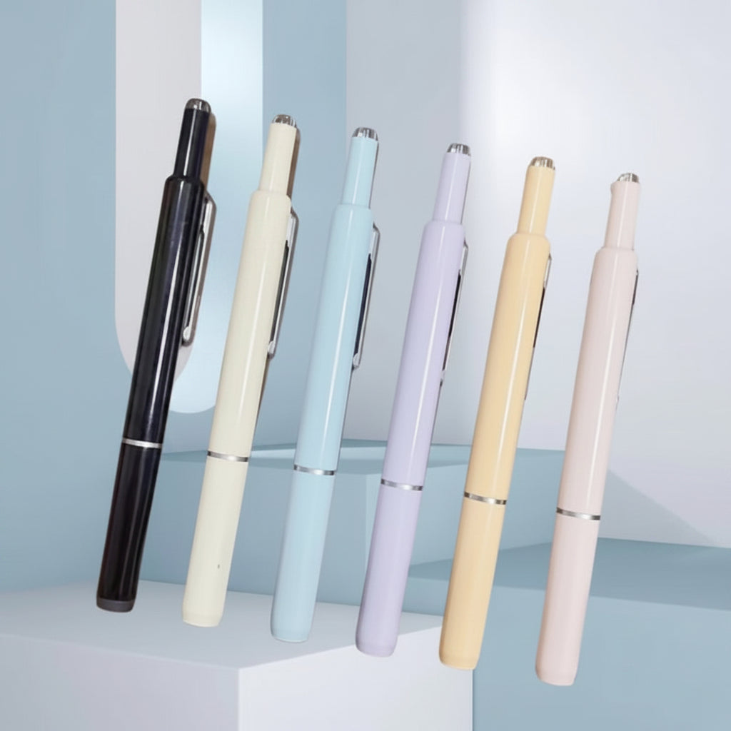Ergonomic Retractable Fountain Pen | Smooth Writing for Office