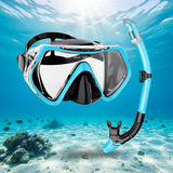 Snorkel Mask and Dry Snorkel Set | Adjustable Strap