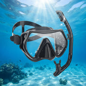 Snorkel Mask and Dry Snorkel Set | Adjustable Strap