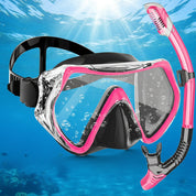 Snorkel Mask and Dry Snorkel Set | Adjustable Strap