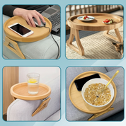 Sofa Side Table | Foldable Adjustable Armrest Tray