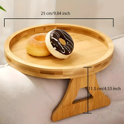 Sofa Side Table | Foldable Adjustable Armrest Tray