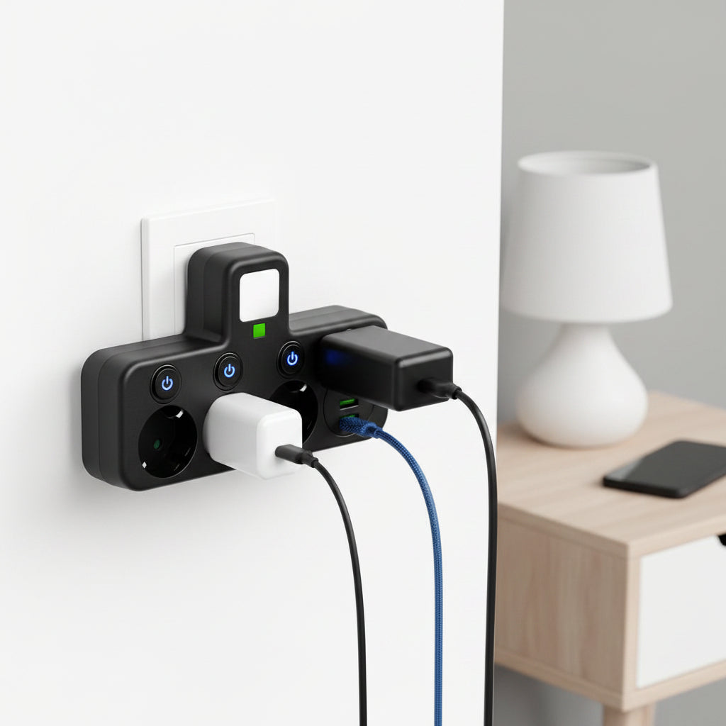 Surge Protector Power Strip with USB Wall Ports