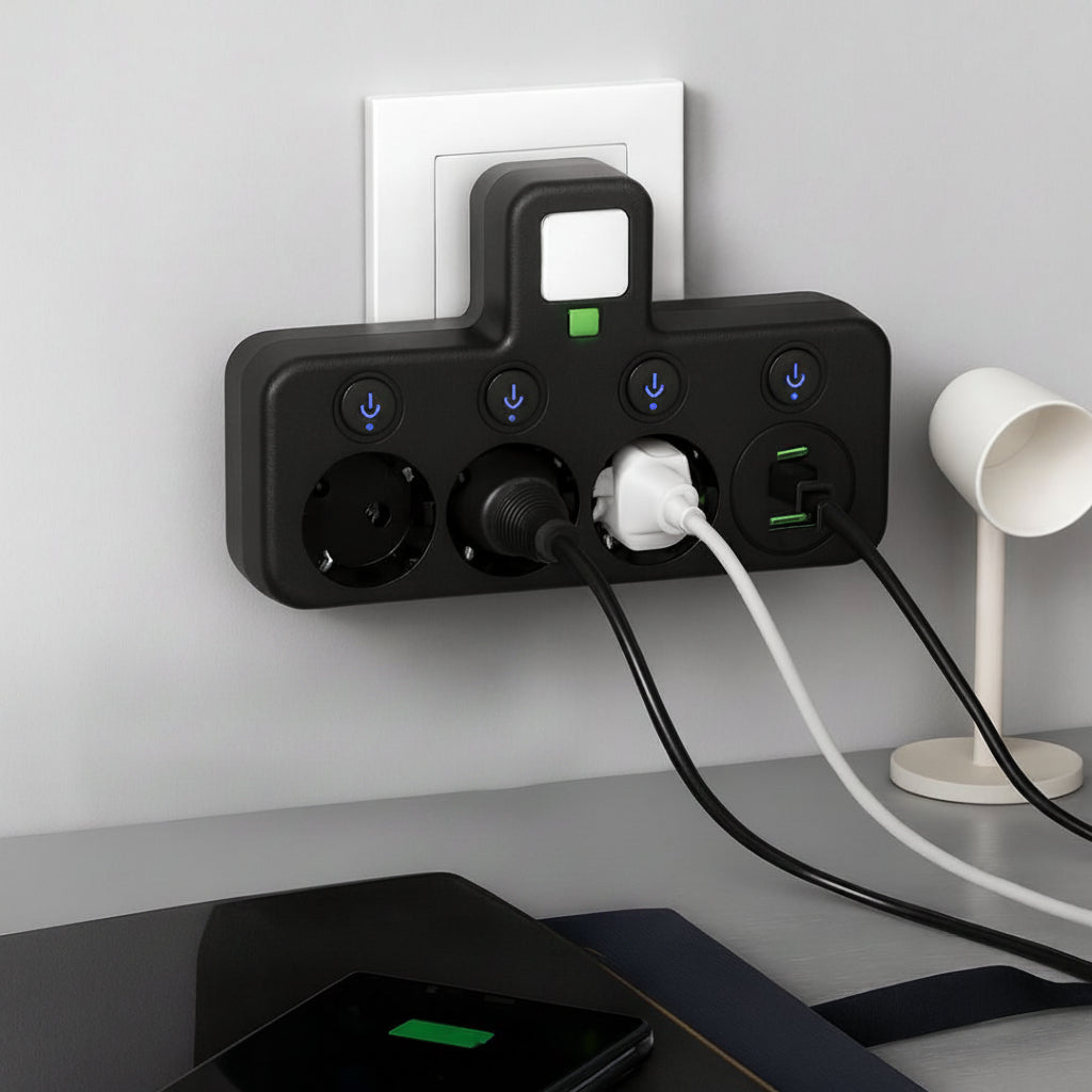 Surge Protector Power Strip with USB Wall Ports