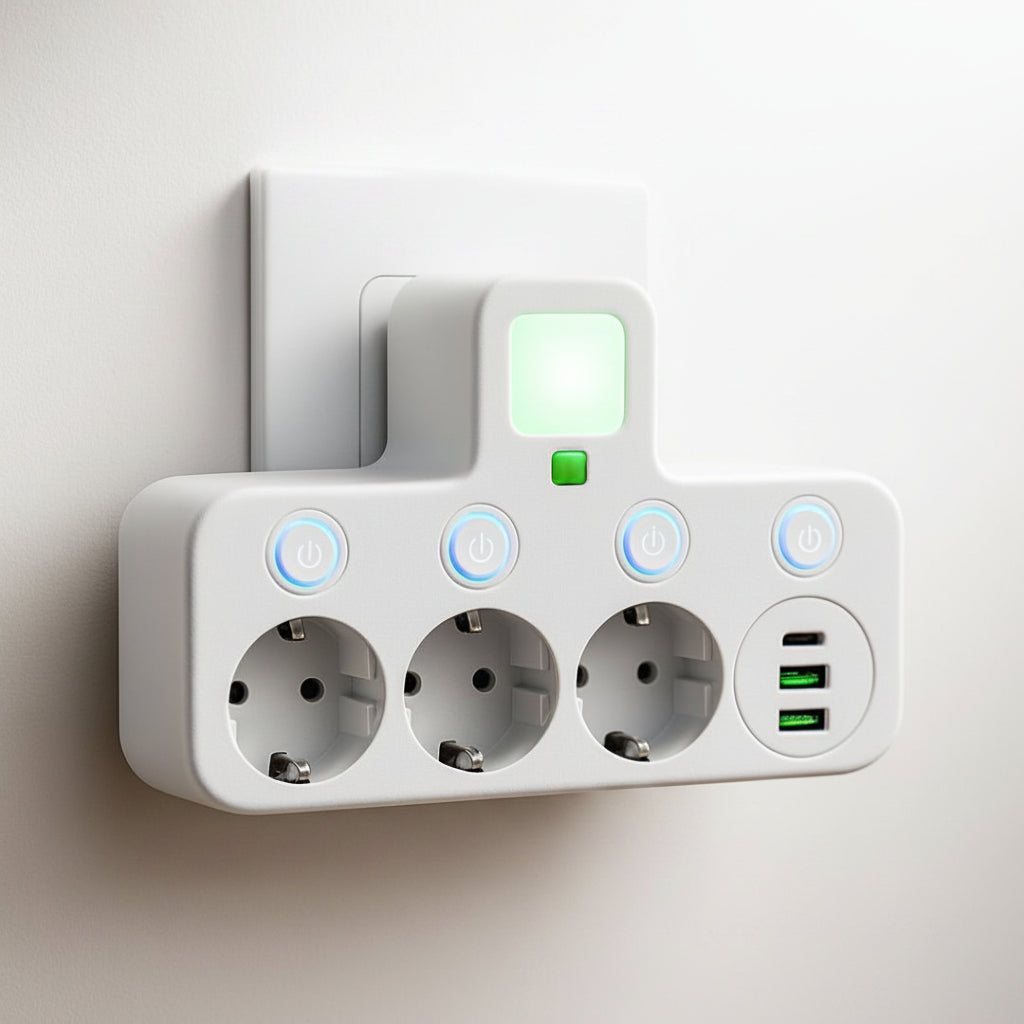 Surge Protector Power Strip with USB Wall Ports