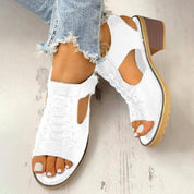 Women's Wide-Heel Sandals | Trendy Open Toe