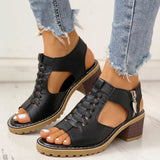 Women's Wide-Heel Sandals | Trendy Open Toe