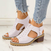 Women's Wide-Heel Sandals | Trendy Open Toe