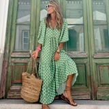 Women's Long Spring Floral Dress | Casual Dress