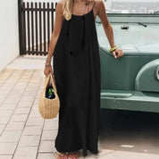 Women's Casual Sleeveless Long Dress | Strappy Beach Dress