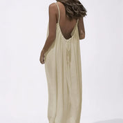 Women's Casual Sleeveless Long Dress | Strappy Beach Dress