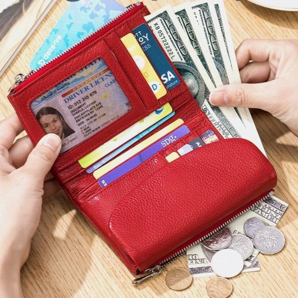 Women's RFID Wallet | Slim Card Holder with Coin Purse