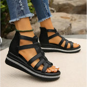 Women's Platform Wedge Sandals | Adjustable Strap Shoes