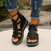 Women's Platform Wedge Sandals | Adjustable Strap Shoes