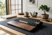 Walnut Finish Keyboard Wrist Rest | 3 Sizes