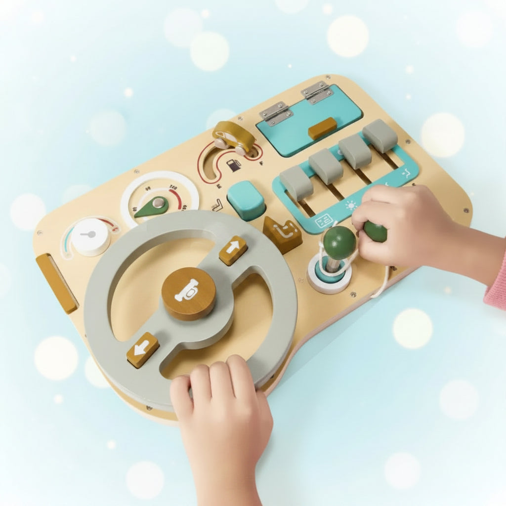 Children's Wooden Toy Steering Wheel | Imaginative Play
