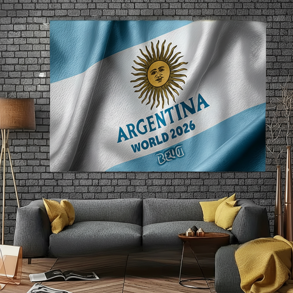 Argentina Flag Backdrop | World Cup Party Wall Decoration