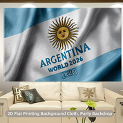 Argentina Flag Backdrop | World Cup Party Wall Decoration